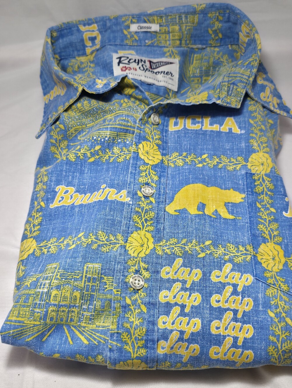 reyn spooner Blue and Yellow UCLA Bruins Button-Front Shirt